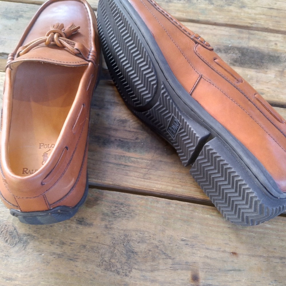 Purple tag Ralph Lauren loafers